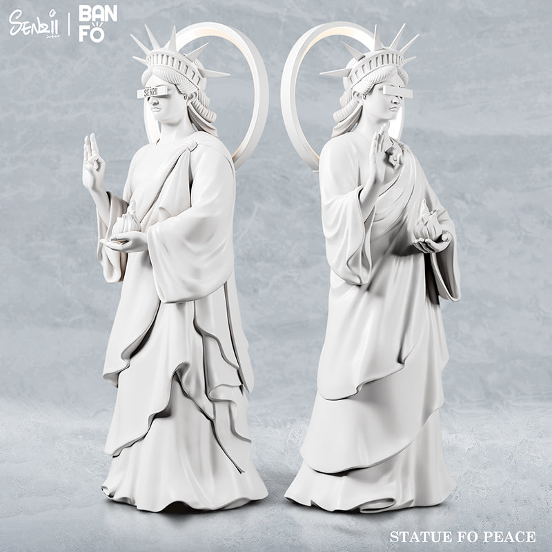 【預售】SENZII千記商行·BANFO萬佛系列 和平女神像(STATUE OF PEACE) 石膏白【五週年慶全場優惠10%】