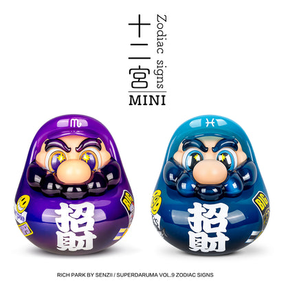 【預售】SENZII千記·RICH PARK 超級達摩 vol.9/12宮 天蝎座.雙魚座《招財》套裝