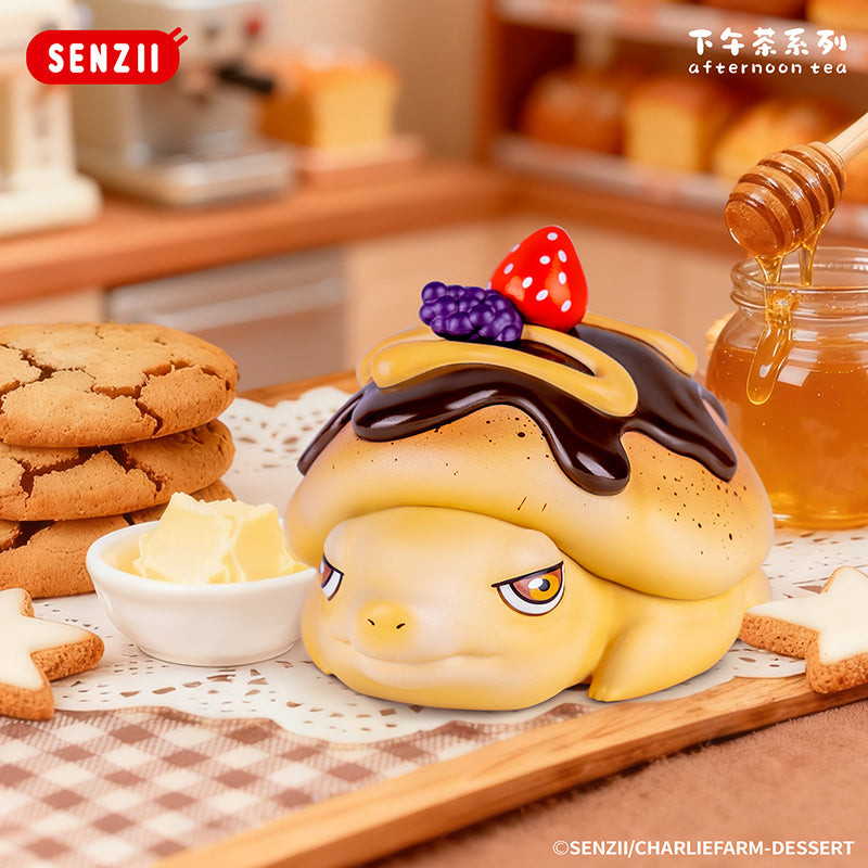 【預售】SENZII千記商行【现货】查理农场下午茶系列手办盲盒摆件玩具礼物 随心贴贴纸行李贴 唧徽章包包挂件