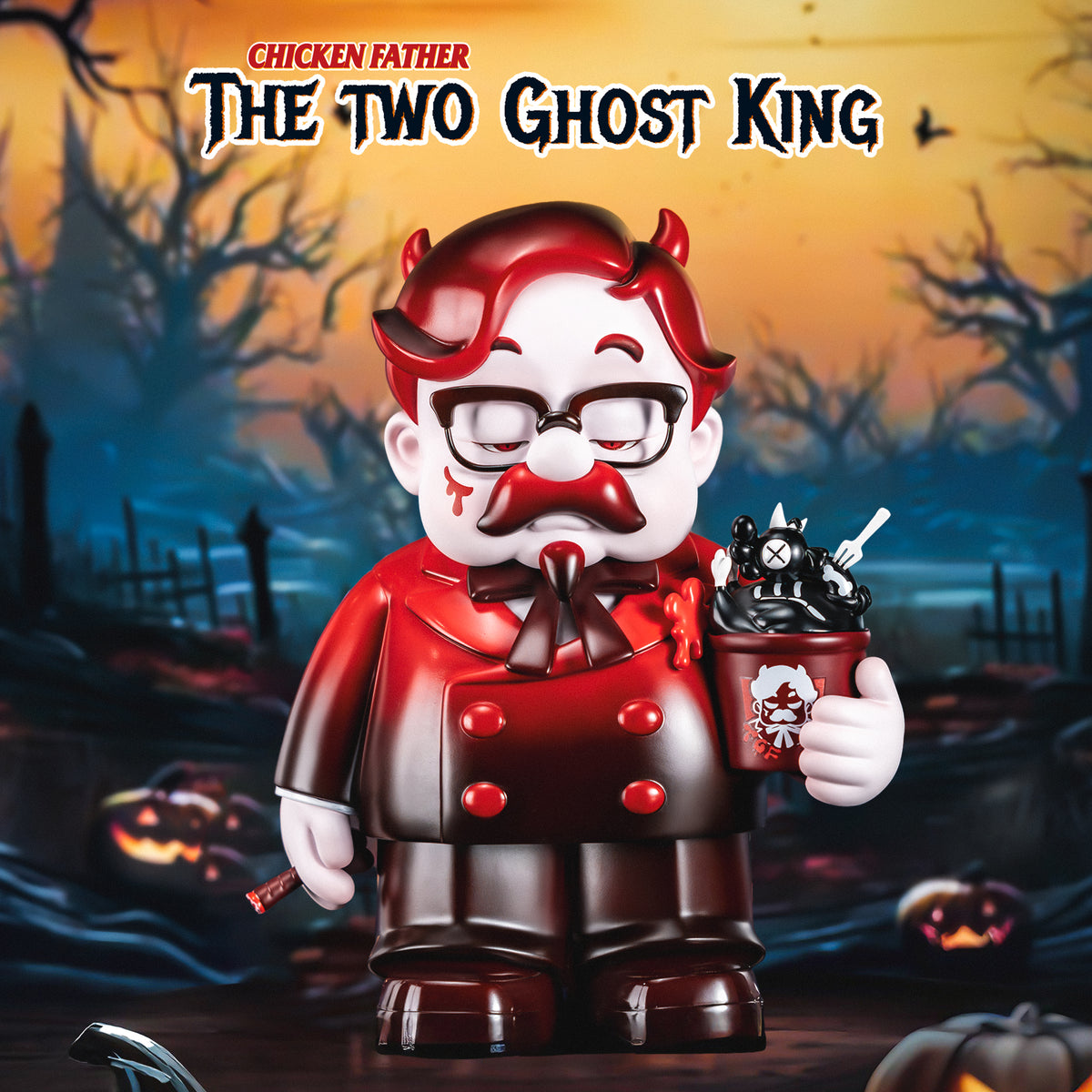 [現貨] SENZII千記·炸雞教父 vol.1 /雙雄系列 NO.05 鬼王（Ghost King）家居擺件