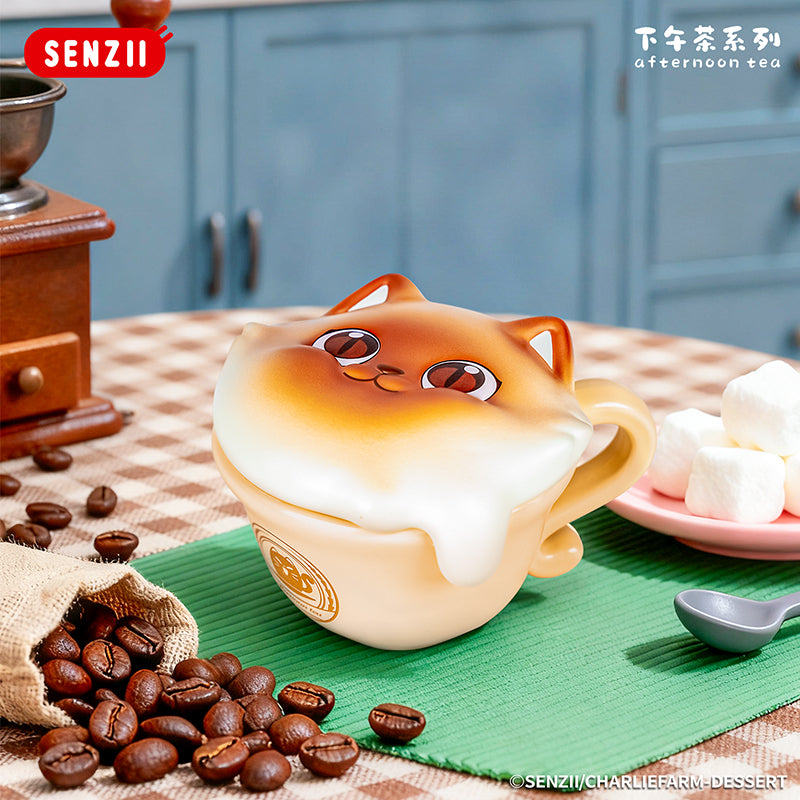 【預售】SENZII千記商行【现货】查理农场下午茶系列手办盲盒摆件玩具礼物 随心贴贴纸行李贴 唧徽章包包挂件