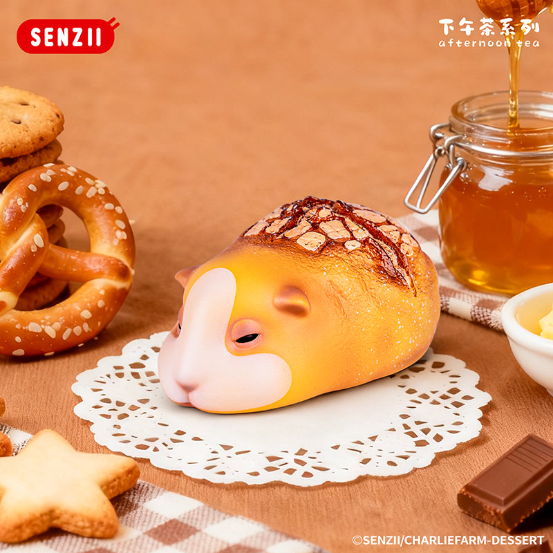 【預售】SENZII千記商行【现货】查理农场下午茶系列手办盲盒摆件玩具礼物 随心贴贴纸行李贴 唧徽章包包挂件