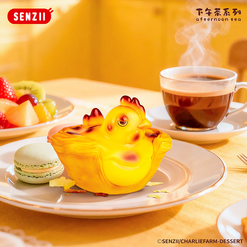 【預售】SENZII千記商行【现货】查理农场下午茶系列手办盲盒摆件玩具礼物 随心贴贴纸行李贴 唧徽章包包挂件