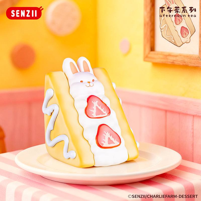 【預售】SENZII千記商行【现货】查理农场下午茶系列手办盲盒摆件玩具礼物 随心贴贴纸行李贴 唧徽章包包挂件